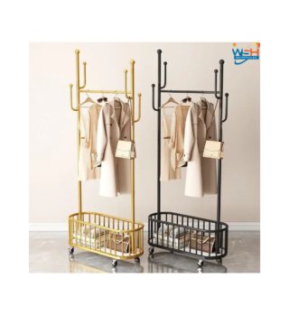 MOVABLE CLOTH RACK WITH WHEELS