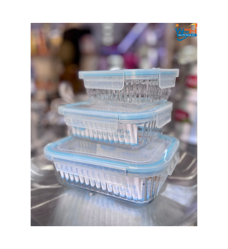 3pc clear dish casserole sets
