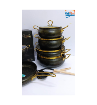 9 pcs granite coating cookware set