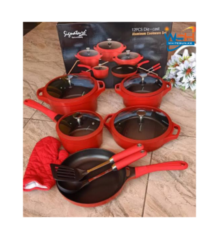 Signature 12 pcs die cast cookware set