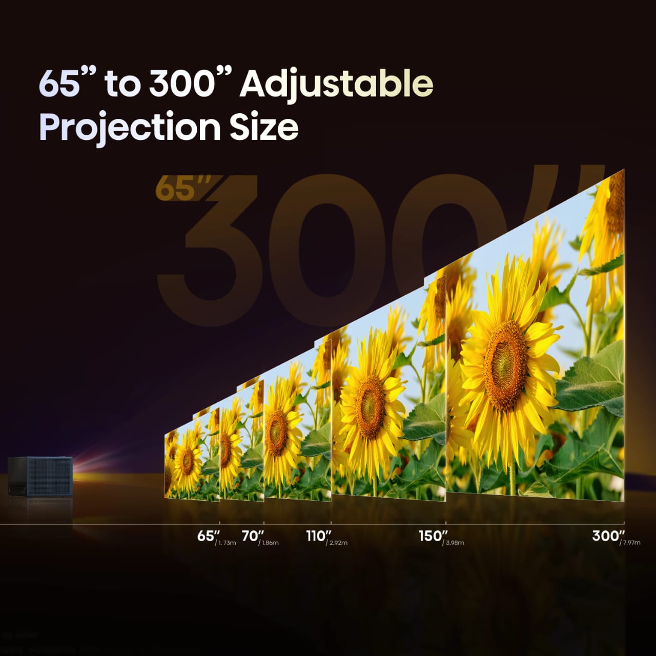 Hisense C1 65”-300” Trichroma 4K Laser Mini Projector 4K Trichroma Laser Technology - Image 4