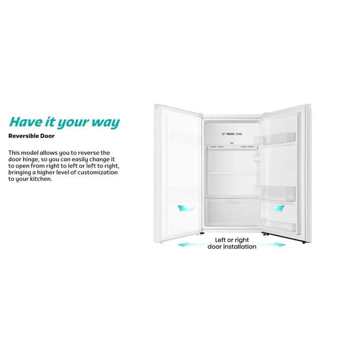 Hisense 92L Single Door Direct Cooling Refrigerator RS-12DR4SA WARRANTY 2 YEARS high quality - Image 3
