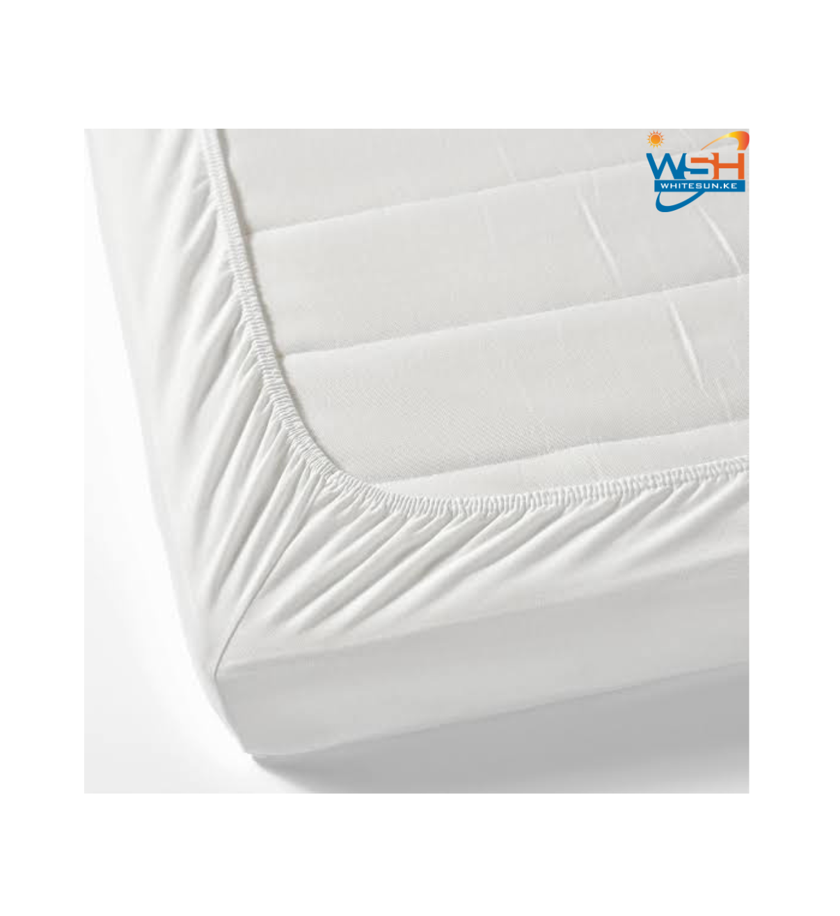 4*6 supersoft white fitted single bedsheet