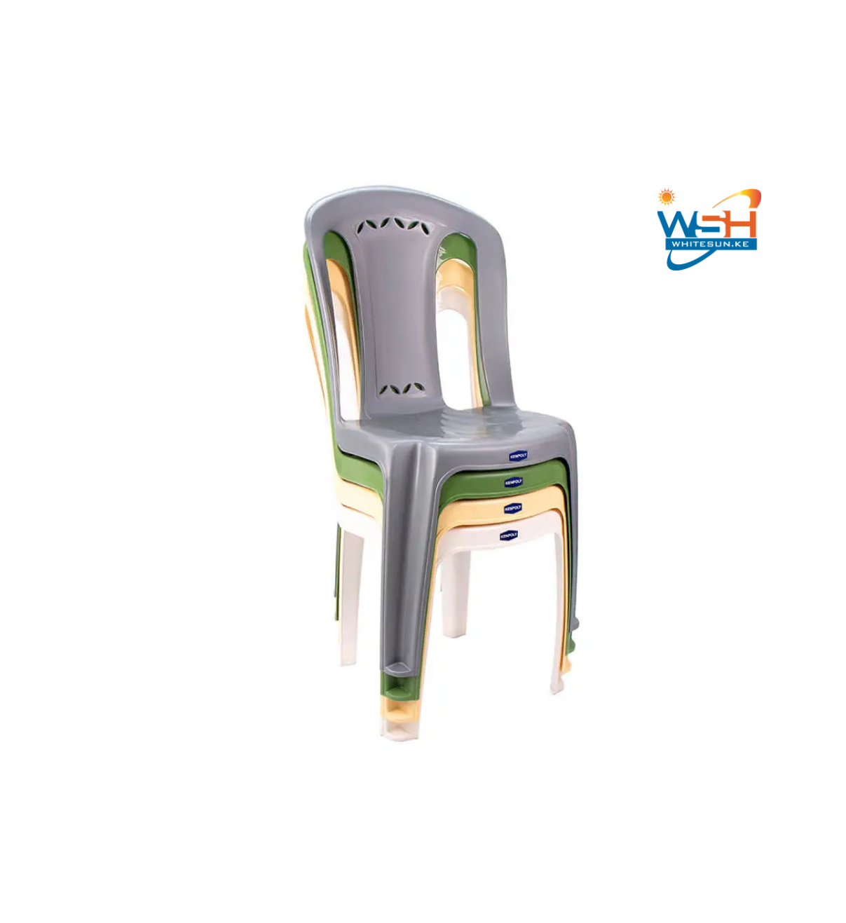 KENCHAIR 2006 ARMLESS Featuring a durable polypropylene construction