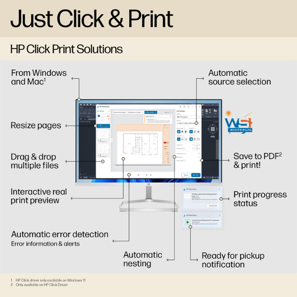 HP DesignJet T250 24-in Printe