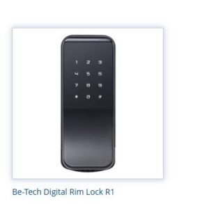 R1 MAX Be-Tech Smart Digital Rim Lock for Doors – Biometric, Keypad, RFID & App-Controlled Security