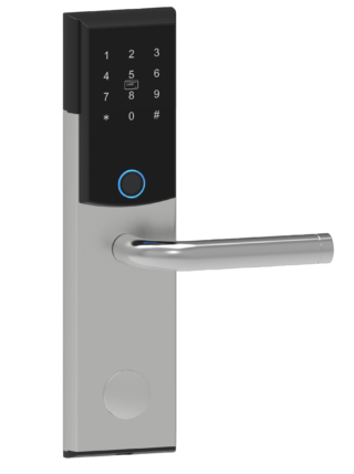BE-TECH HLB-82-65A Smart Lock – Keyless Entry with Password & TT Lock – Matte Black – Auto Lock & Emergency Key Access