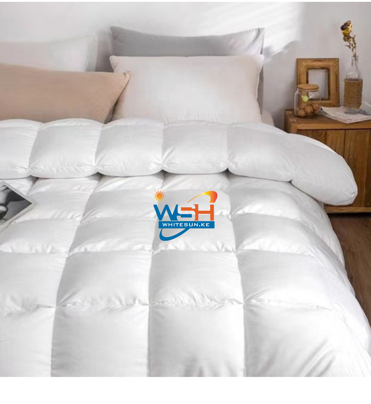 White duvet 100% cotton