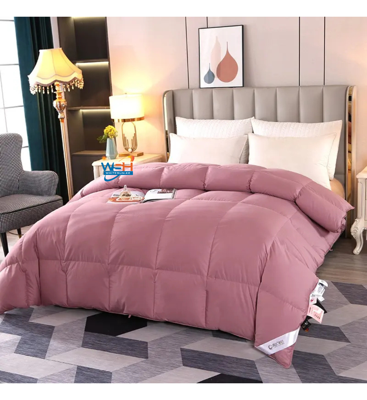 90% Goose Down & 10%Goose Feathers 100% cotton 240x220cm White Duvet.