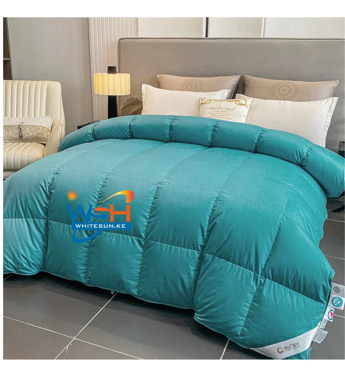 90% Goose Down & 10%Goose Feathers 100% cotton 240x220cm White Duvet.
