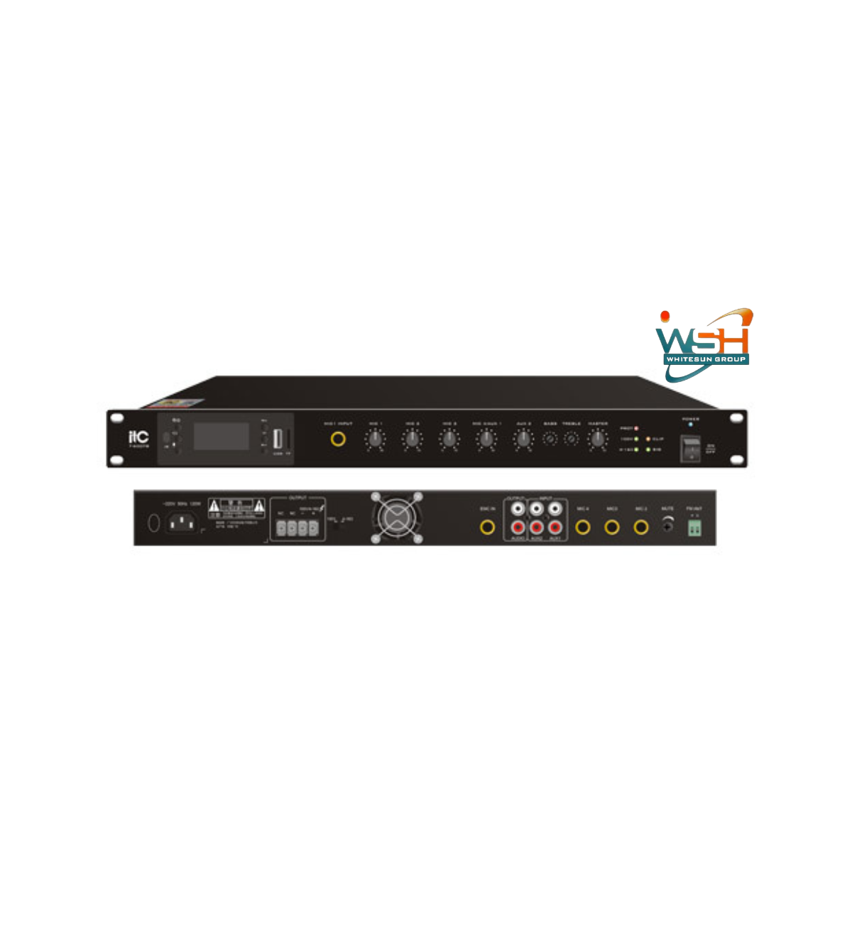 T-650DTB Digital Mixer Amplifier with MP3/Tuner/Bluetooth (Phone Jack Mic )