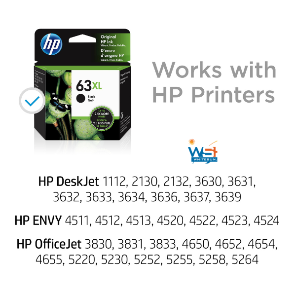 HP 63XL High Yield Black Original Ink Cartridge