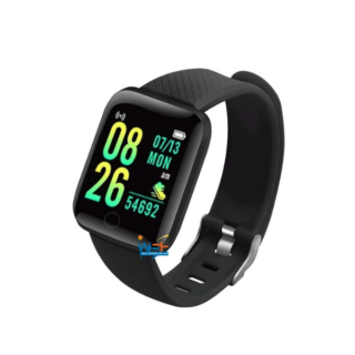 Sunnybuy ID116 Smartwatch  (Black Strap)