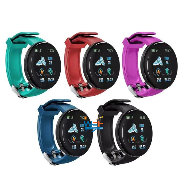 D18 Smartwatch(Black Strap)
