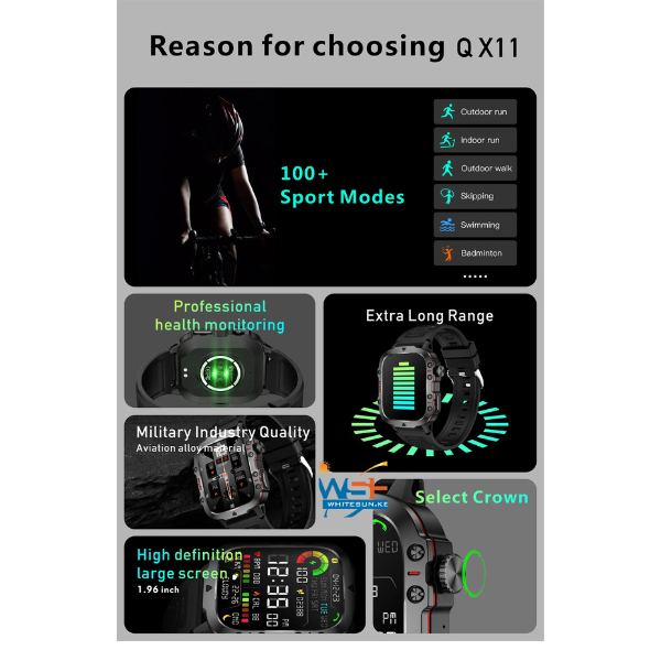 QX11 Smart Watch 1.96inch Large Screen