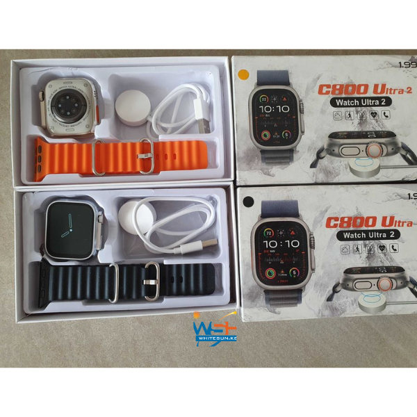 Brown Square C800 ultra smart watch,