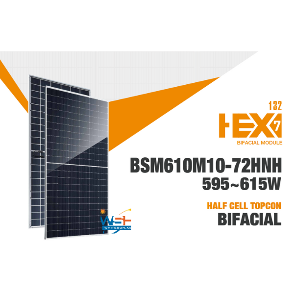 610W Bifacial Solar Panel
