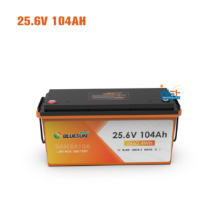 25.6V 104Ah High-Performance Lithium Battery with BMS