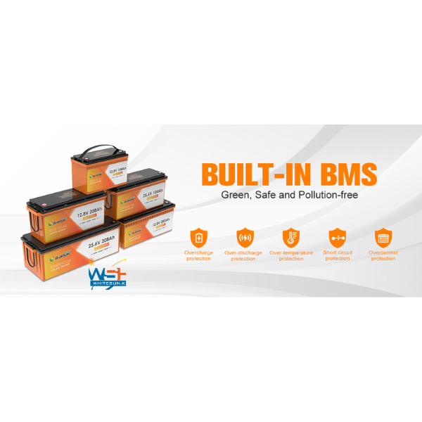25.6V 104Ah High-Performance Lithium Battery with BMS