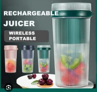 Portable Rechargeable Juicer – 850ML High-Power Electric Blender for Smoothies, Juices & Shakes | USB Charging & Multifunctional