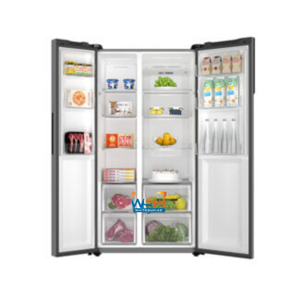 Haier 527L SBS Fridge Sunlight Steel