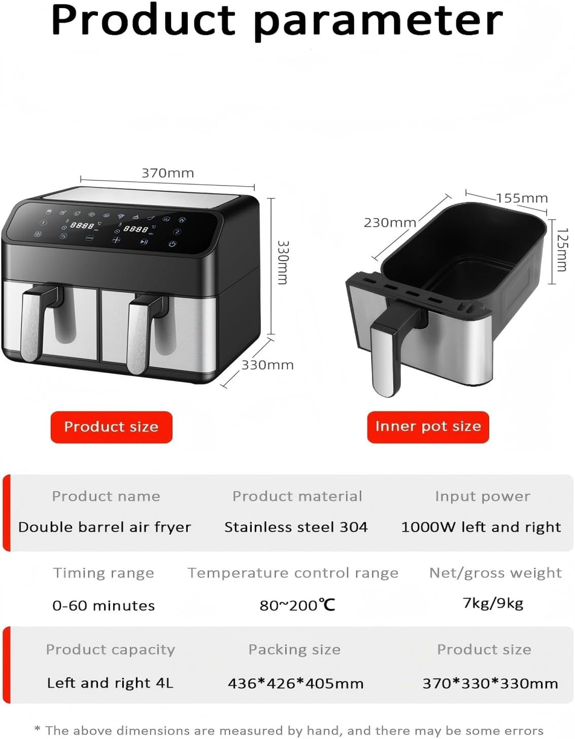 Double Door Air fryer (whitesun) - Image 10