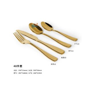 Whitesun 48 piece golden dinner set