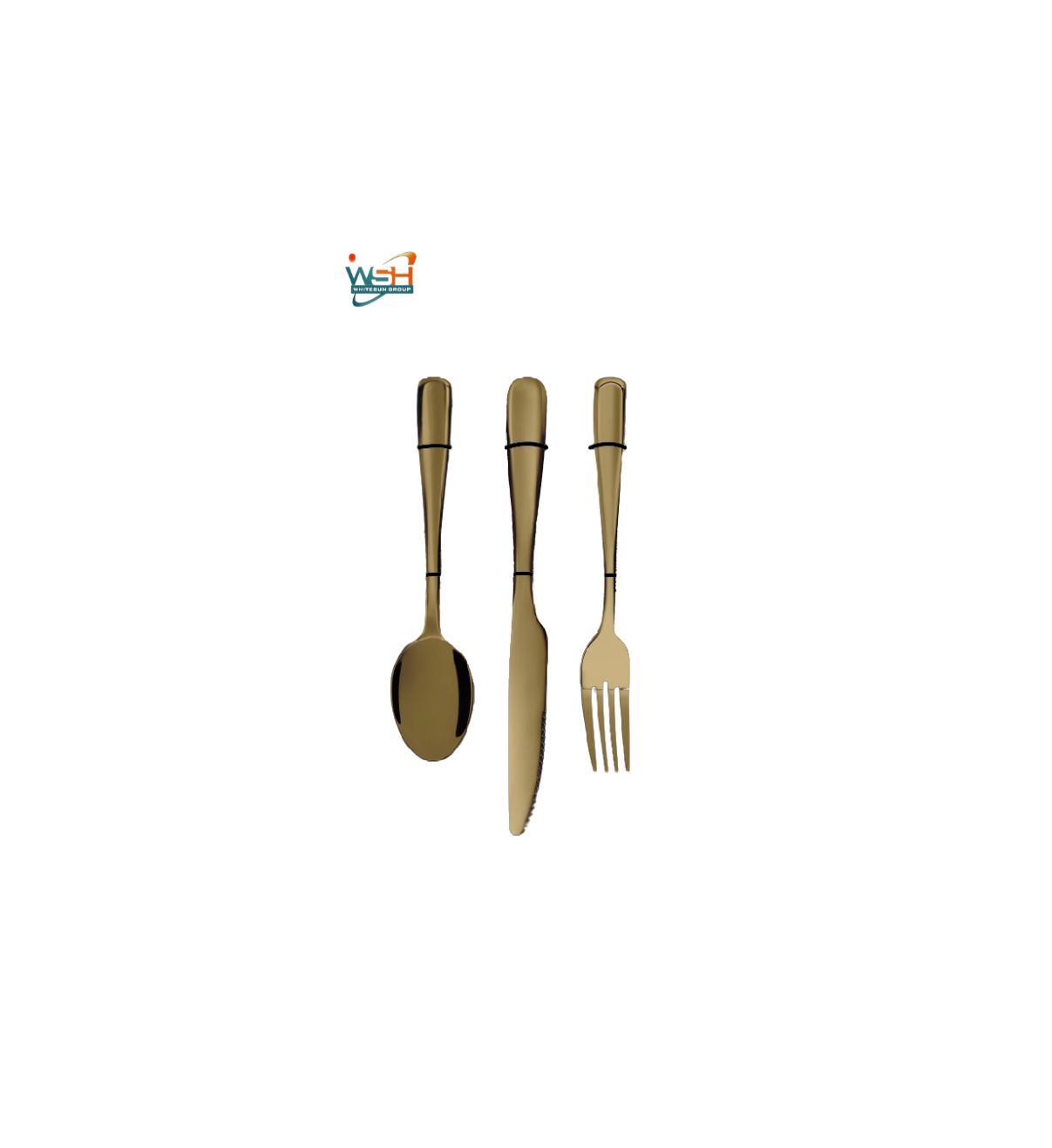 Whitesun 3 pc golden serving set - Image 2