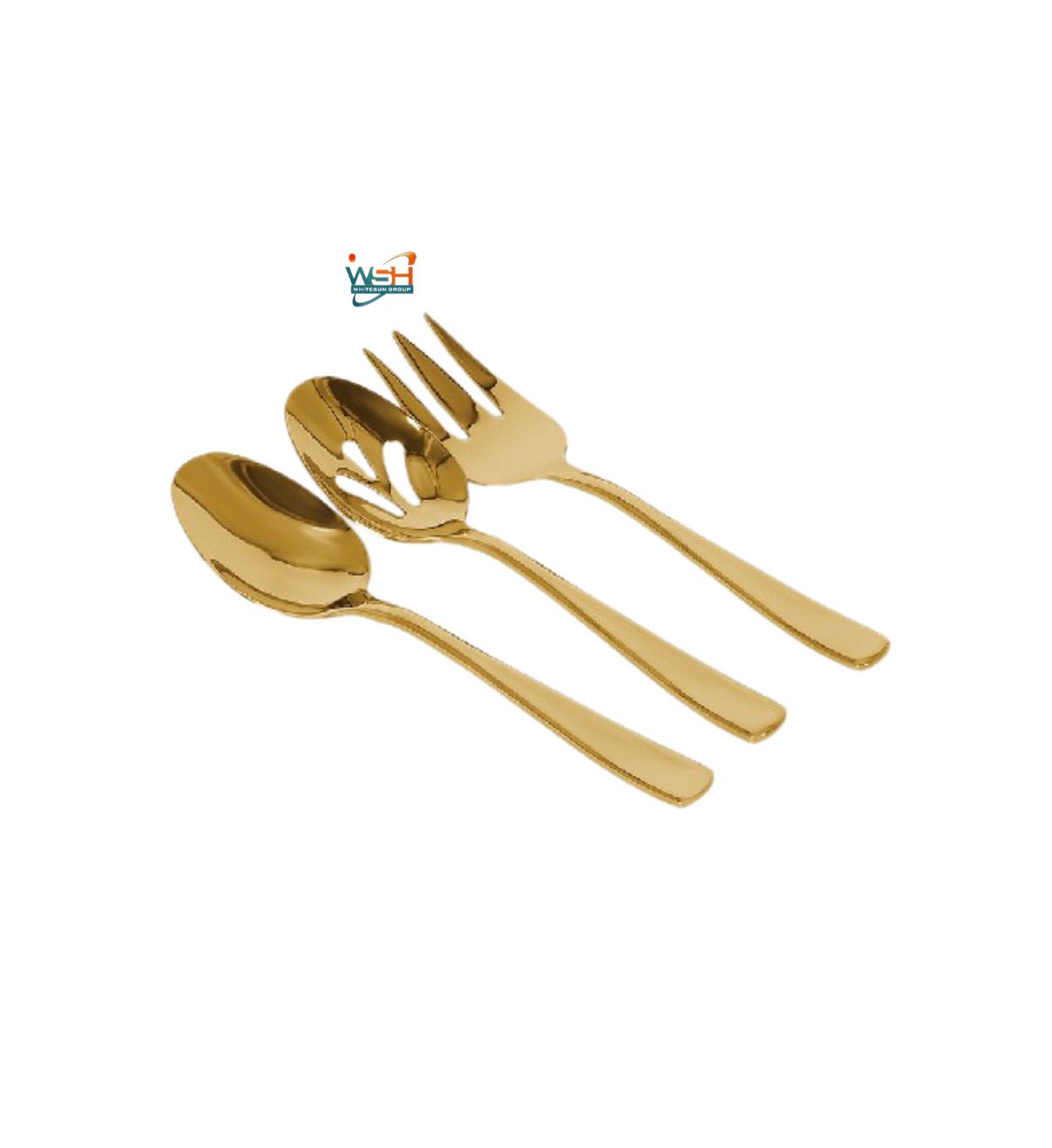 Whitesun 3 pc golden serving set