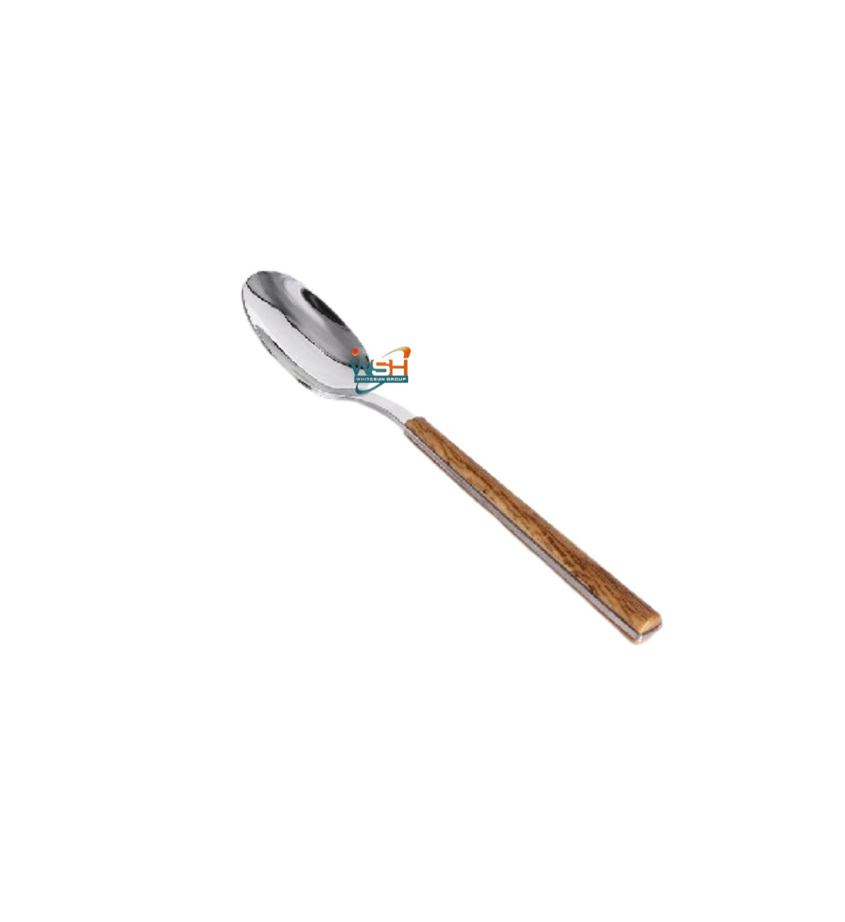 Whitesun 12 Piece small table spoons with wooden handle