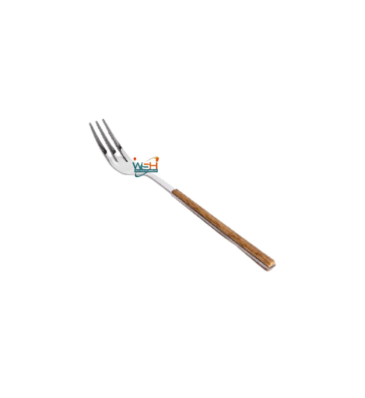 Whitesun 12 Piece small table forks with wooden handle