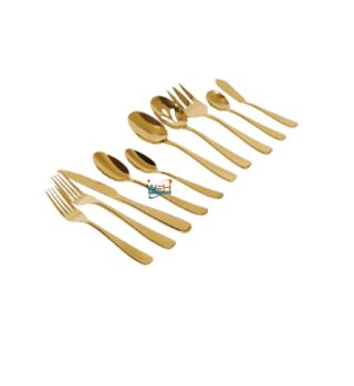 Whitesun 45 piece golden dinner set