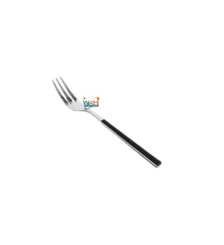 White sun 12 pieces small forks with black handles