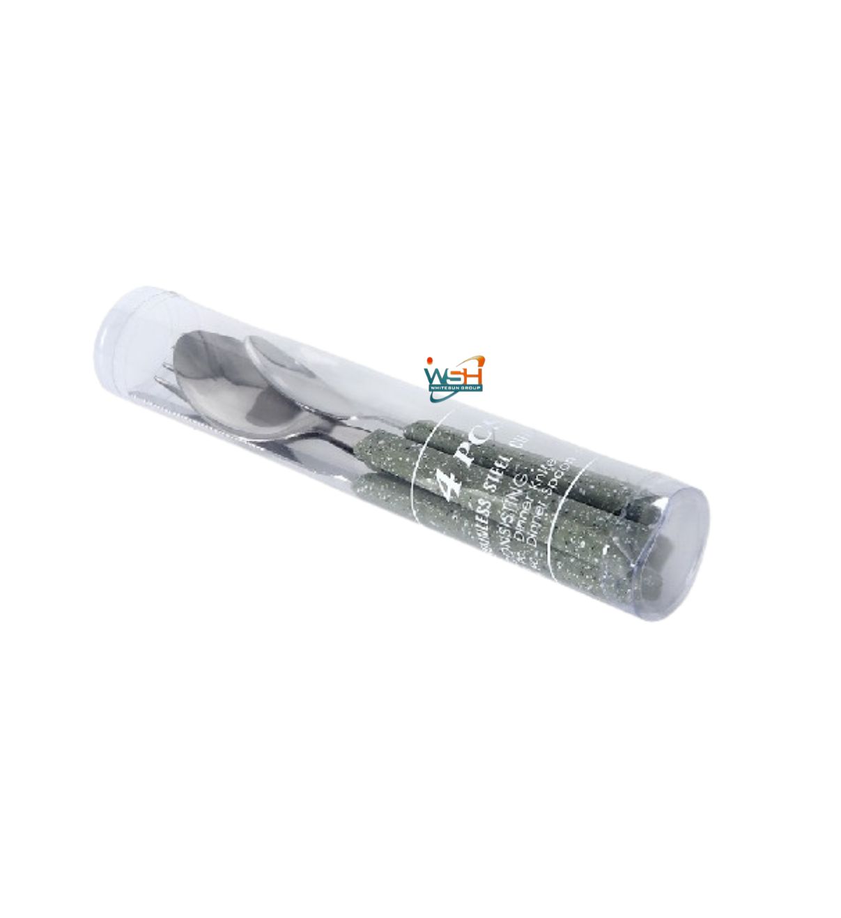 Whitesun T055 pitted octagonal handle 4PCS/machine polish 1.0/green sprinkles