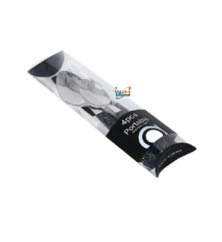 H055 pitted octagonal handle 4PCS/machine polish 1.0/black sprinkled dots