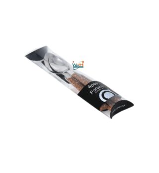 H055 pitted octagonal handle 4PCS/machine polish 1.0/brown sprinkled dots