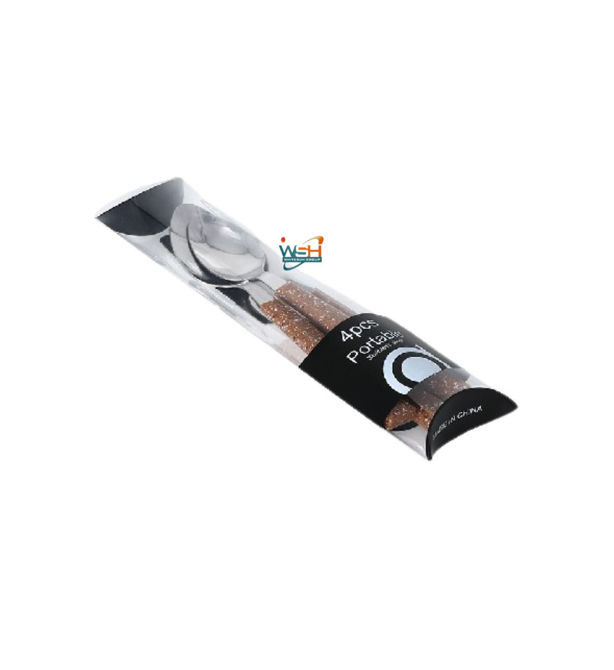 H055 pitted octagonal handle 4PCS/machine polish 1.0/brown sprinkled dots