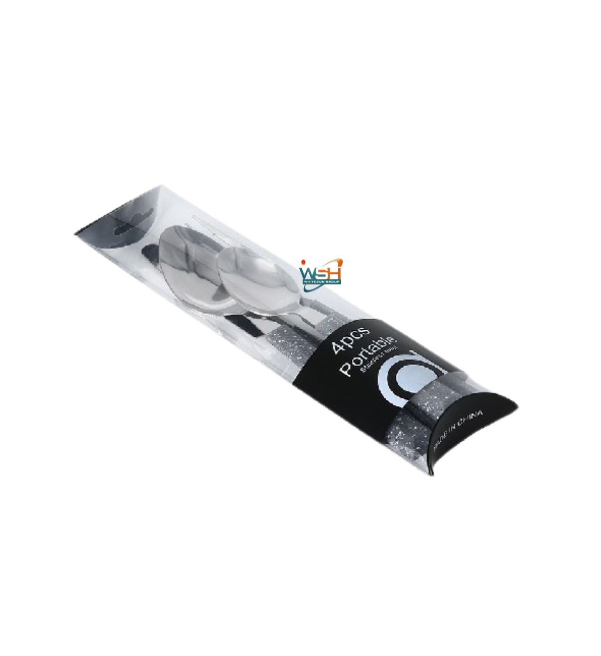 H055 pitted octagonal handle 4PCS/machine polish 1.0/black sprinkled dots