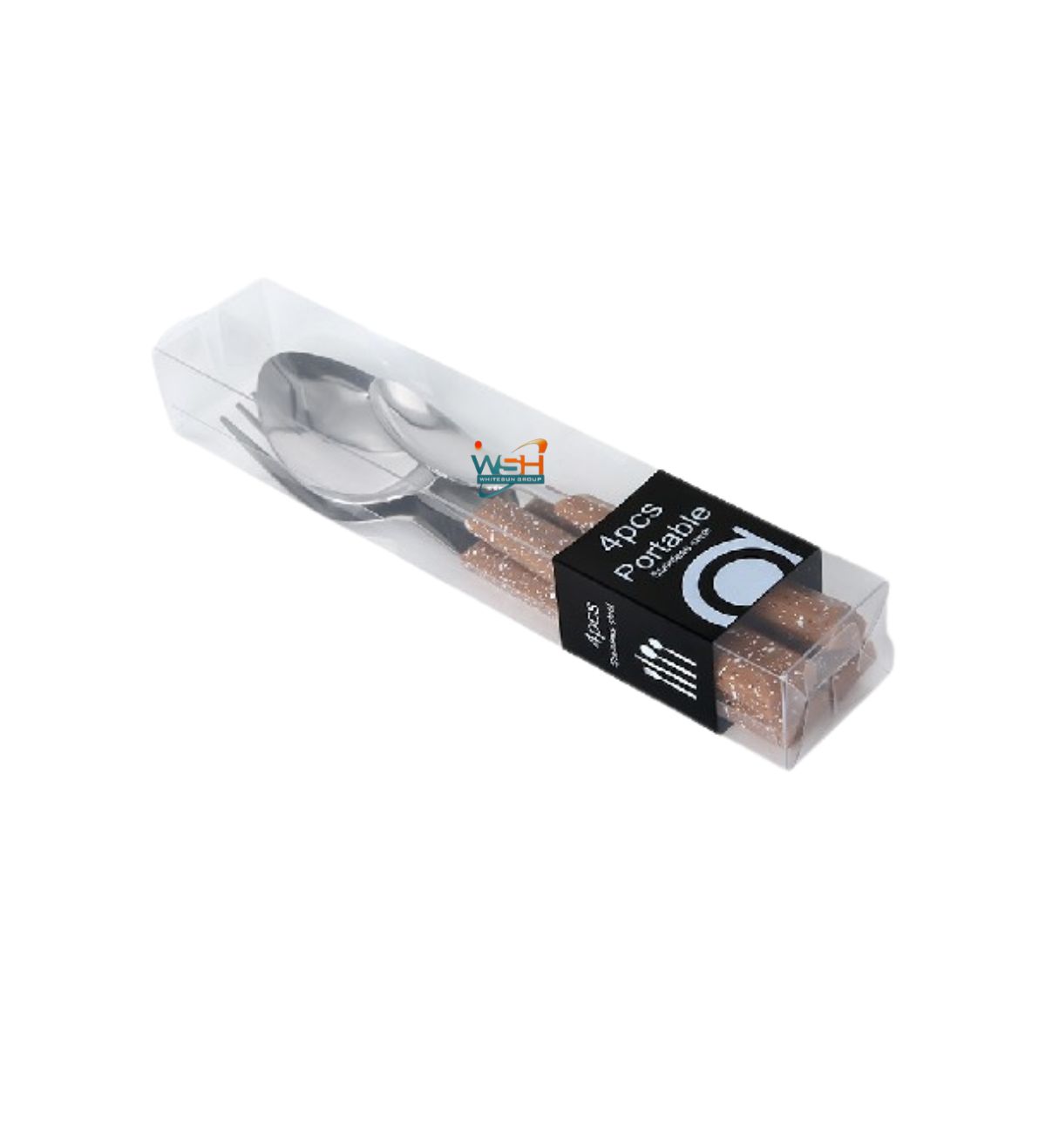 F055 pitted octagonal handle 4PCS/machine polish 1.0/ brown sprinkled dots