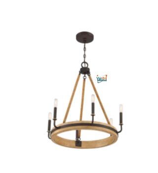 Quoizel Kearney 6 Light 26" Wide Ring Chandelier