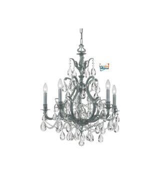 Crystorama Lighting - Five Light Chandelier - Dawson - Five Light Chandelier in