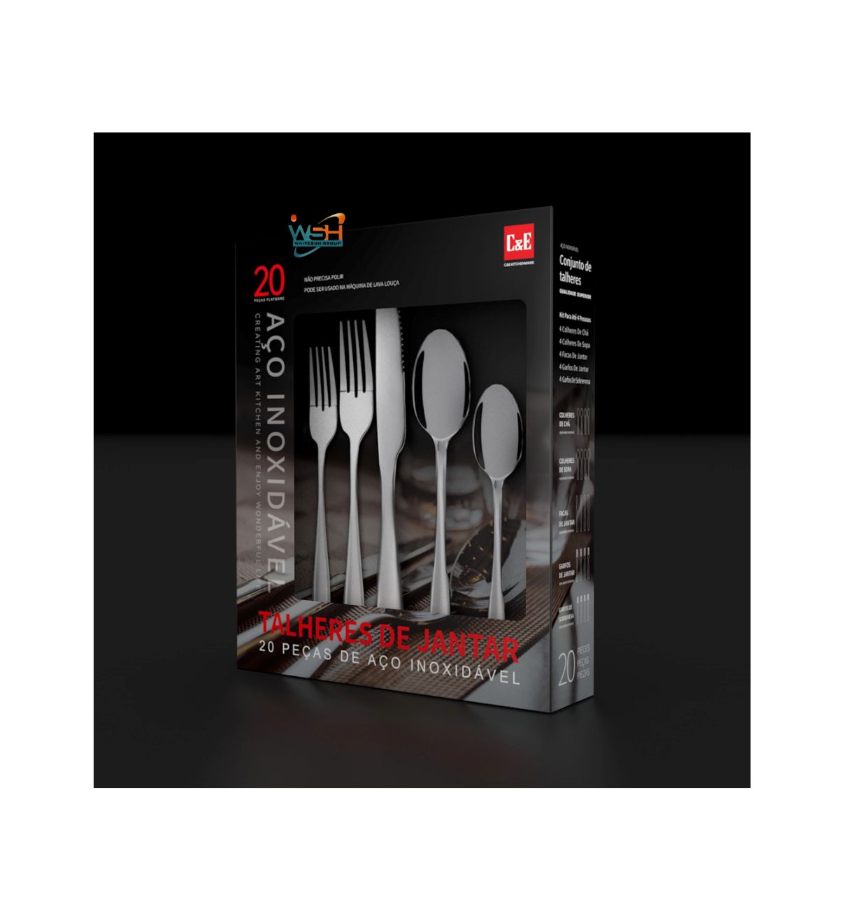 Whitesun kitchenware dinner set 20 pieces - Image 2