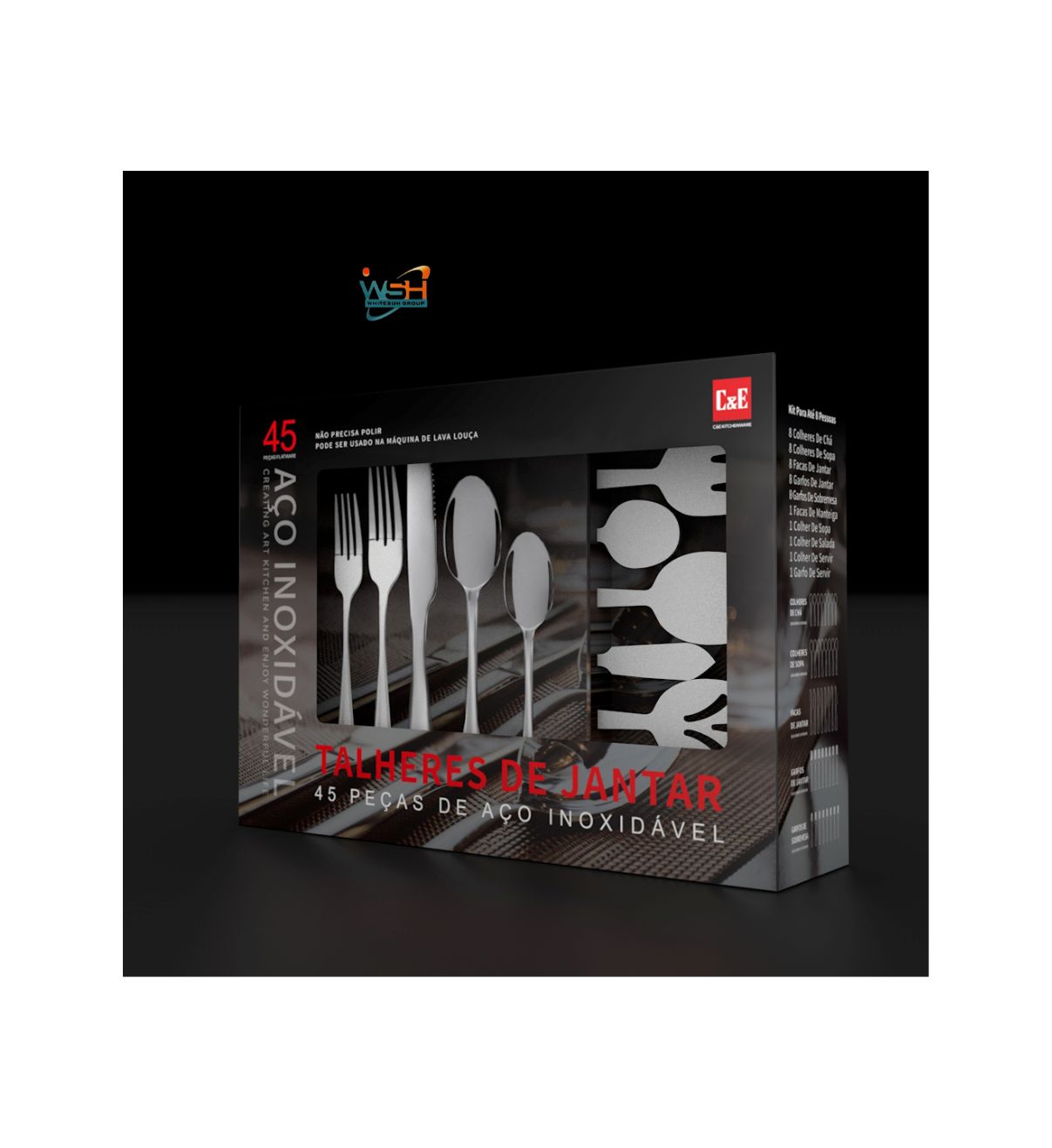 Whitesun 45 piece dinner set - Image 2