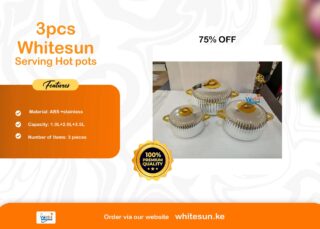 3pcs Whitesun Serving Hot pots