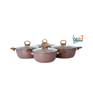 Granite C&E Kitchenware Set with wooden handles - 8 pcs