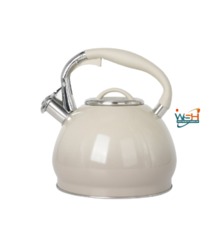 C&E Kitchenware 3.0 Litre Stainless Steel Induction Whistling Kettle (Cream)