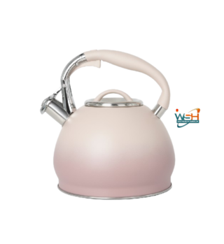C&E Kitchenware 3.0 Litre Stainless Steel Induction Whistling Kettle (Pink)
