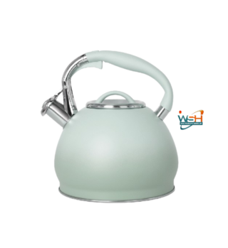C&E Kitchenware 3.0 Litre Stainless Steel Induction Whistling Kettle (Early Spring Green)