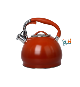 C&E Kitchenware 3.0 Litre Stainless Steel Induction Whistling Kettle (Cherry Red)