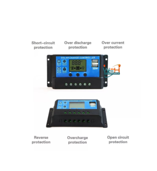 CP-A60 PWM Solar Panel Battery Regulator Charge Controller USB 12/24V